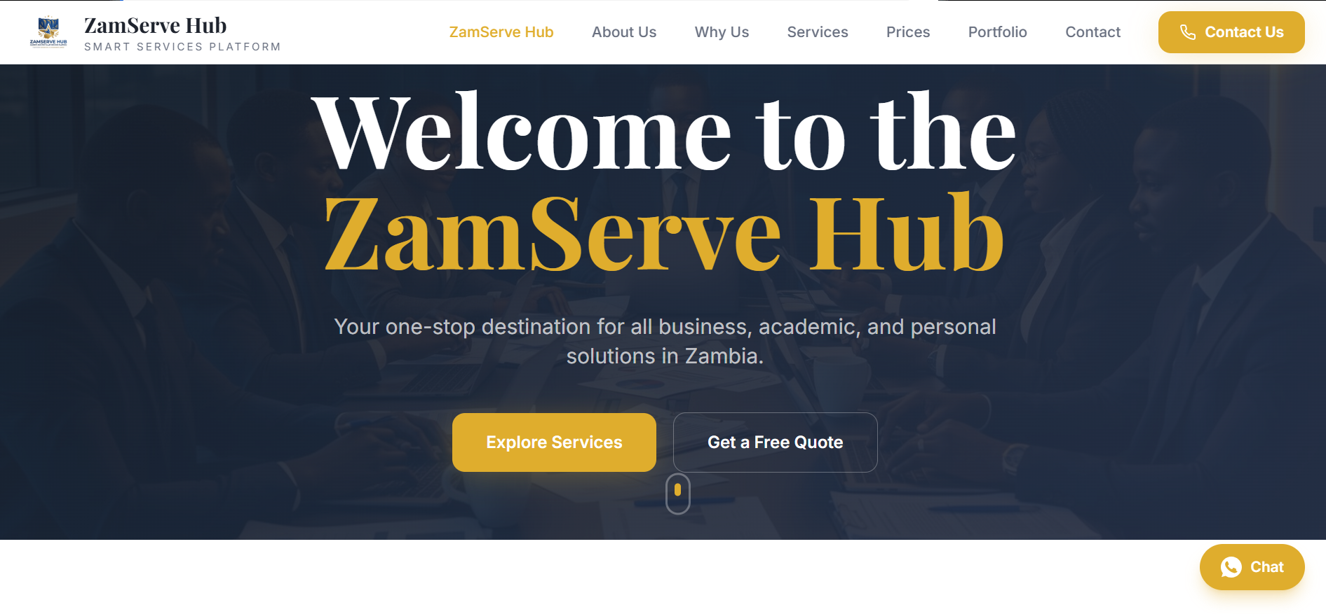 Zamserve Hub Zambia preview 1